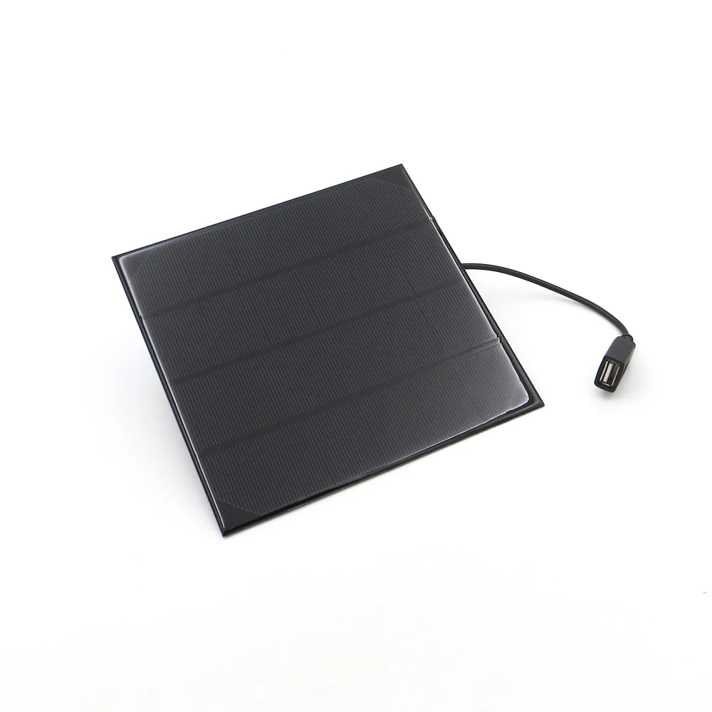 

6V 4.5W Solar Panel Charger Monocrystalline Solar Cell DIY Solar Charge Battery cable 30cm 5V USB output Solar Panel 6VDC