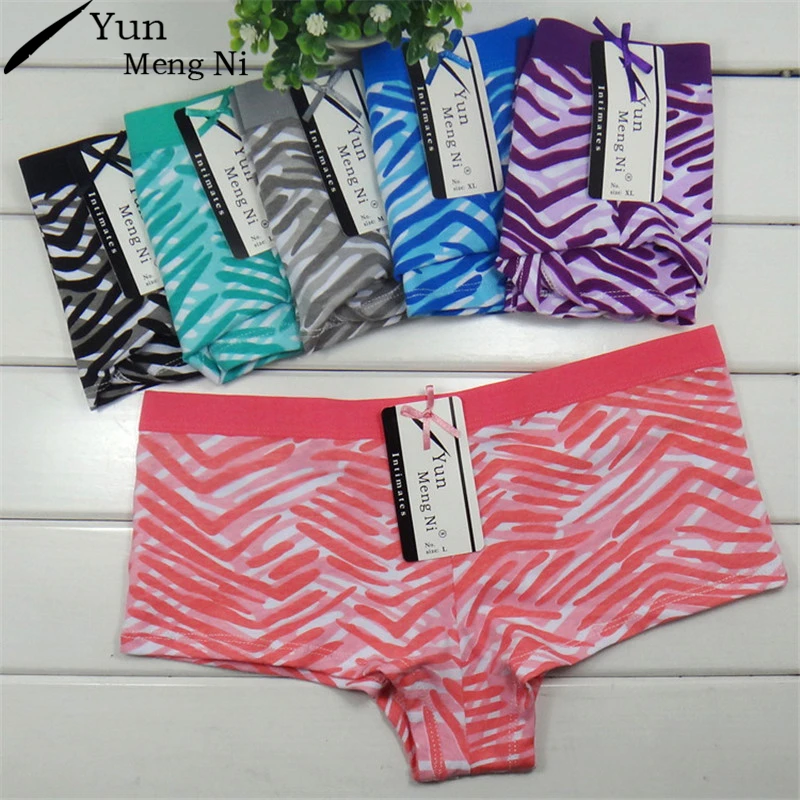 

Yun Meng Ni Women Boxers Woman Underwear Cotton Hot Letters Print Sexy Ladies Knickers Panties Lingerie Boyshorts Shorts 86866