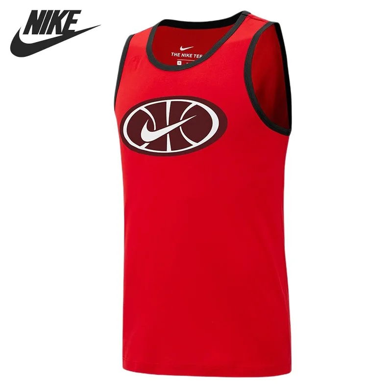 Новое поступление NIKE как M NK DRY TANK BBALL 1 Для мужчин, футболки с принтом спортивная одежда без рукавов