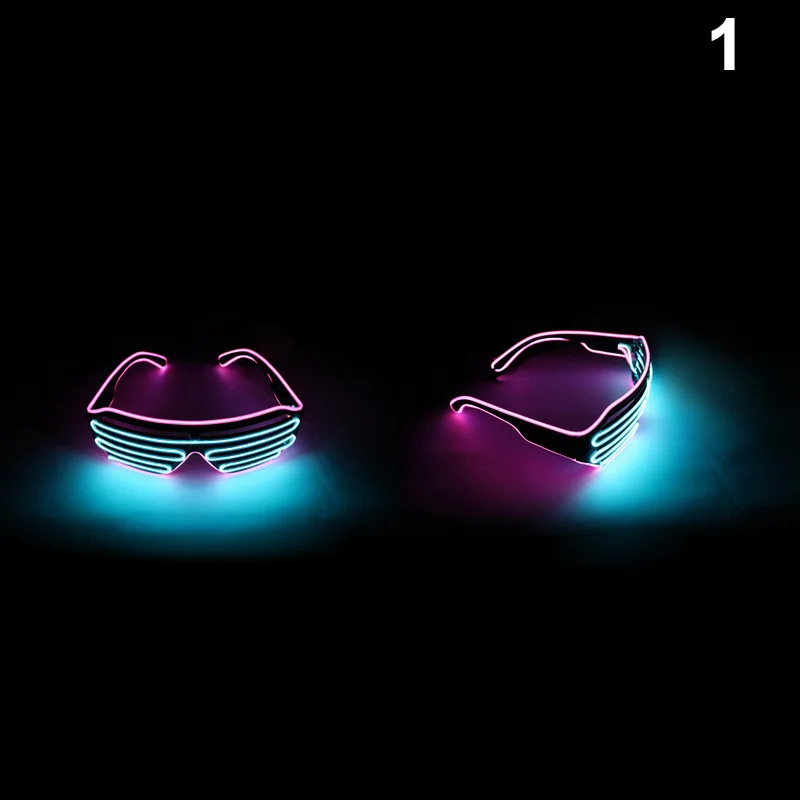 

Double Color Flashing Glasses LED Light Goggles for Halloween Party Bar -Drop