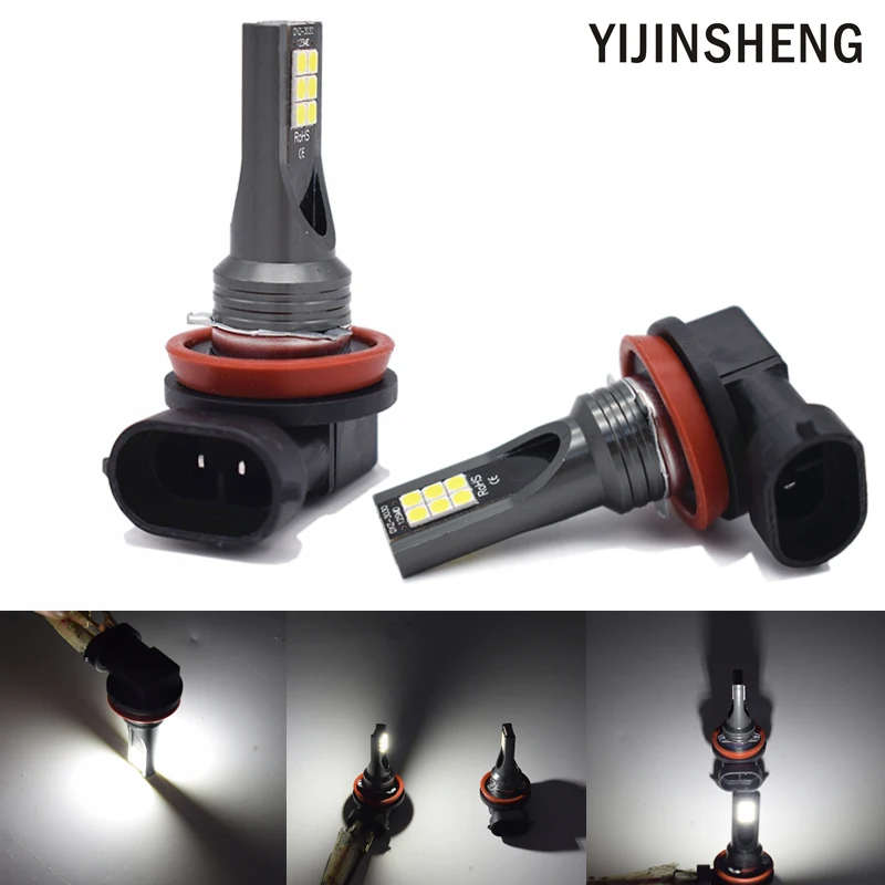 YIJINSHENG 60 Вт 3030 SMD супер яркие H11 H8 H16 H11LL H8LL светодиодные лампы Противотуманные фары