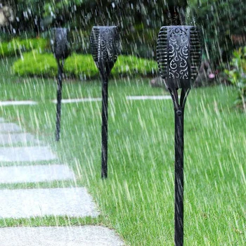 

3Pcs Waterproof Solar Flame Light Led Flickering Lawn Lamp Led Dancing Flame Light Outdoor Garden Decor Lamp New Year Christmas