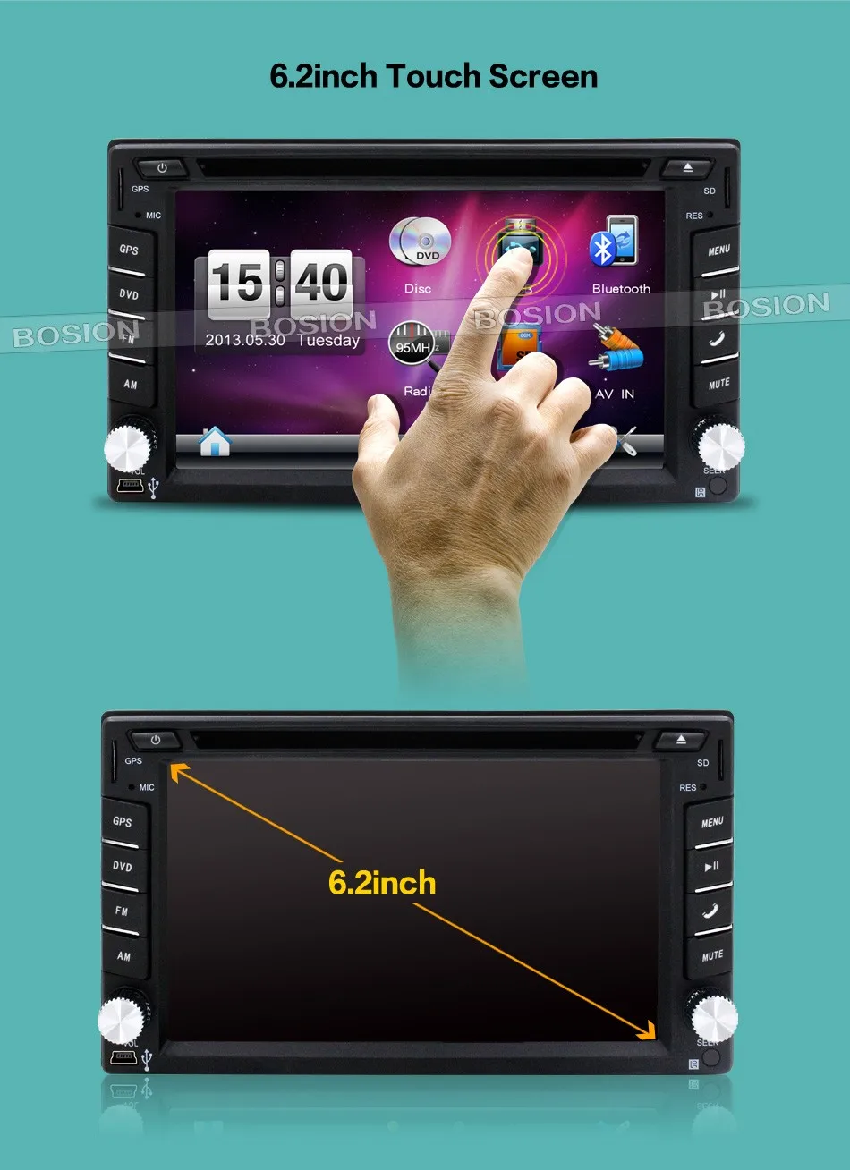 Best Autoradio Car DVD PC 2 DIN Car Stereo Audio head unit HD GPS Bluetooth USB/SD AUX Video Multimedia Player camera detect For VW 9