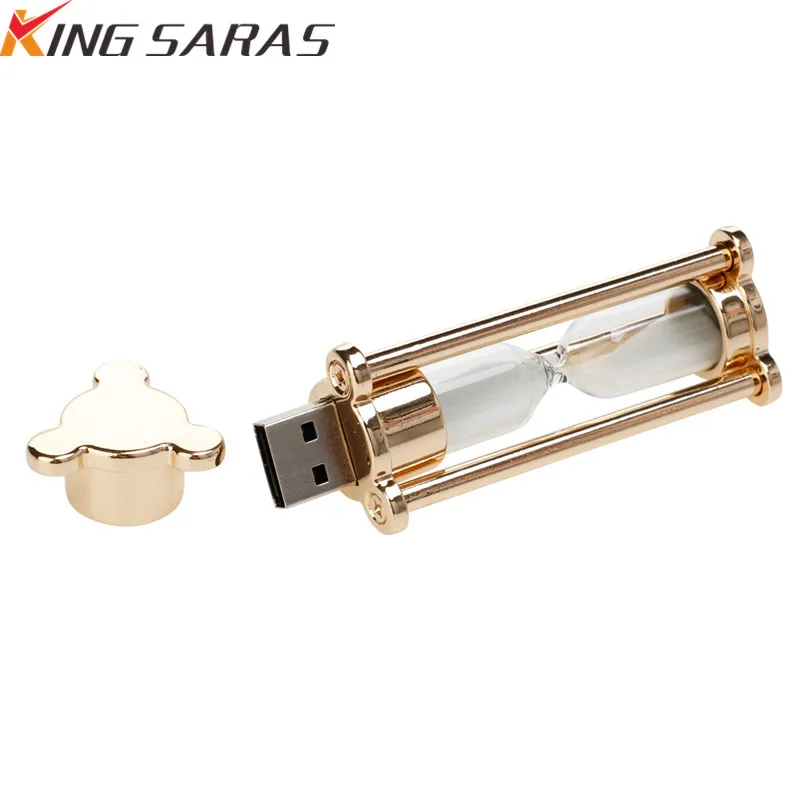 KingSaras, новинка, металлический usb-накопитель 2,0, 4 ГБ, 8 ГБ, USB флеш-накопитель, 16 ГБ, 32 ГБ, 128 ГБ, флешка, стеклянный u-диск, подарок