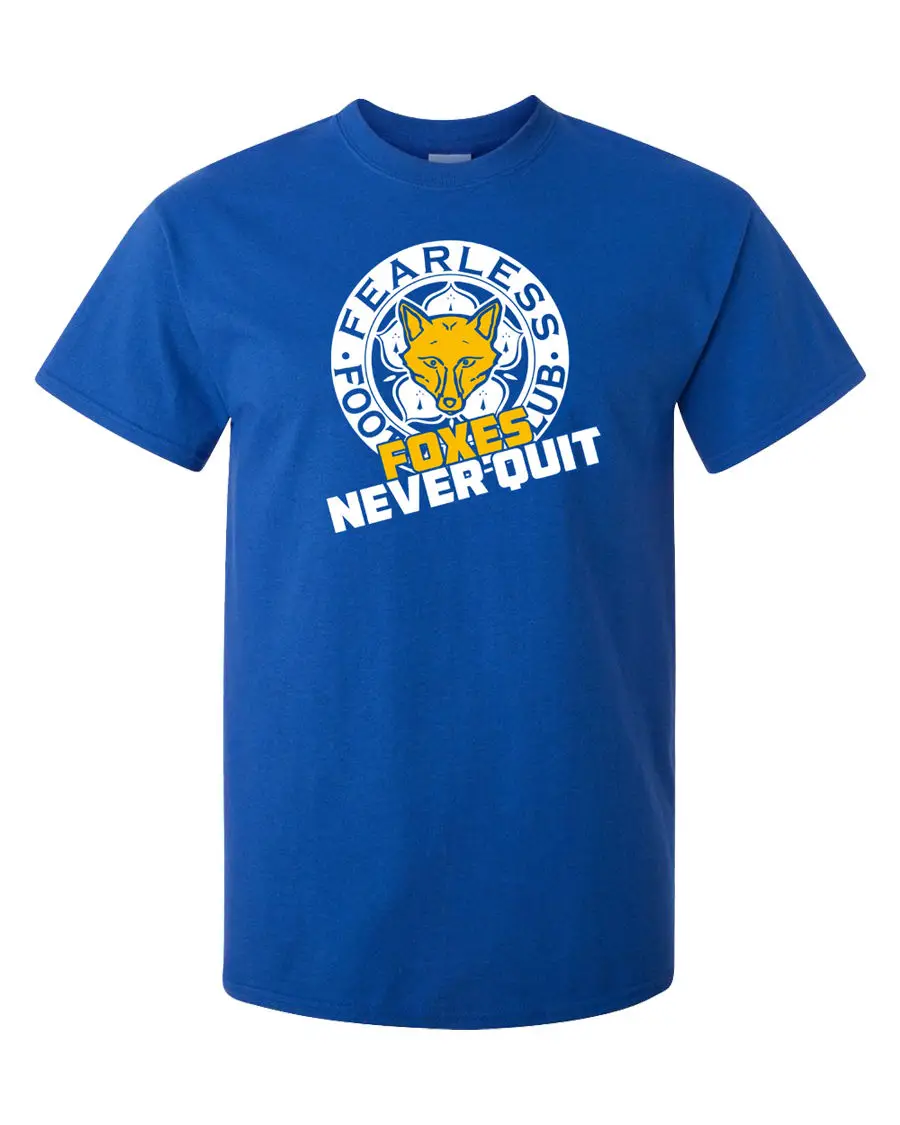 Leicester-City-T-Shirt-Champions-Foxes-Never-Quit-Fearless-Ranieri-LCFC