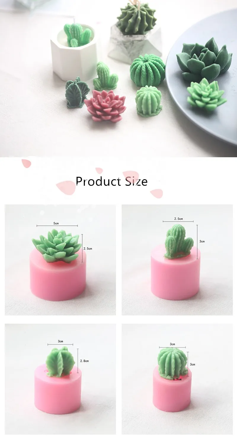 Plant Silicone Wax Candle Mold Flower Cactus Candle 2 O1CN01Y5JlOv1I5fxnMQRja_!!3055970842