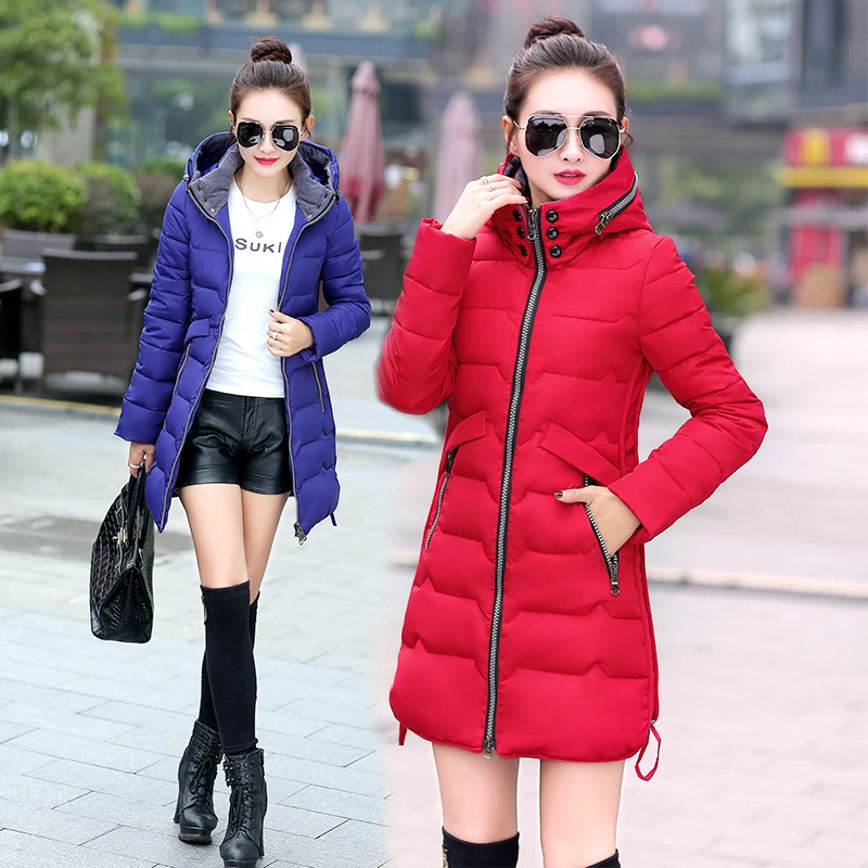 2018 Plus Size 6xl 7xl Cotton Coat Long Winter Jacket Parka Women Thick ...