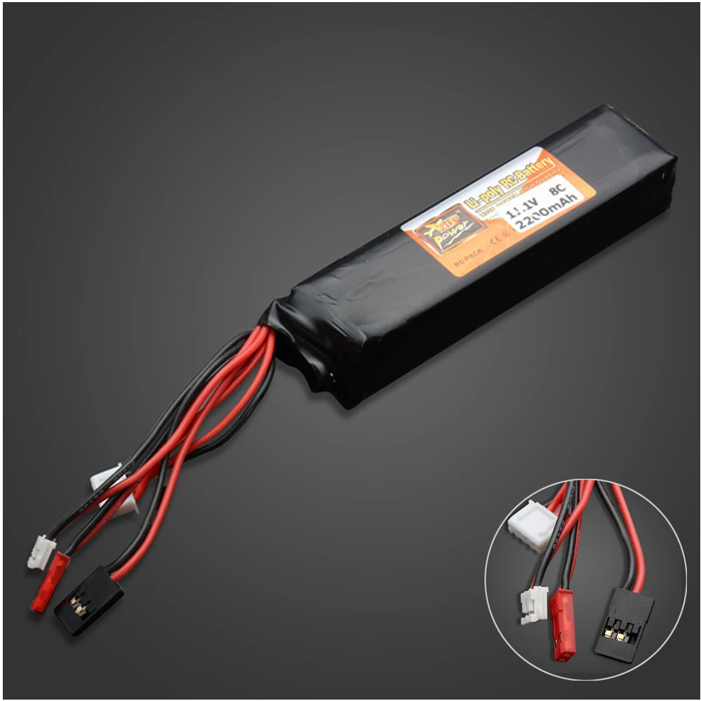 1 шт. ZOP Power 11 В 2200 мАч 8C Lipo батарея для Devo передатчик JR Li poly оптовая продажа|lipo