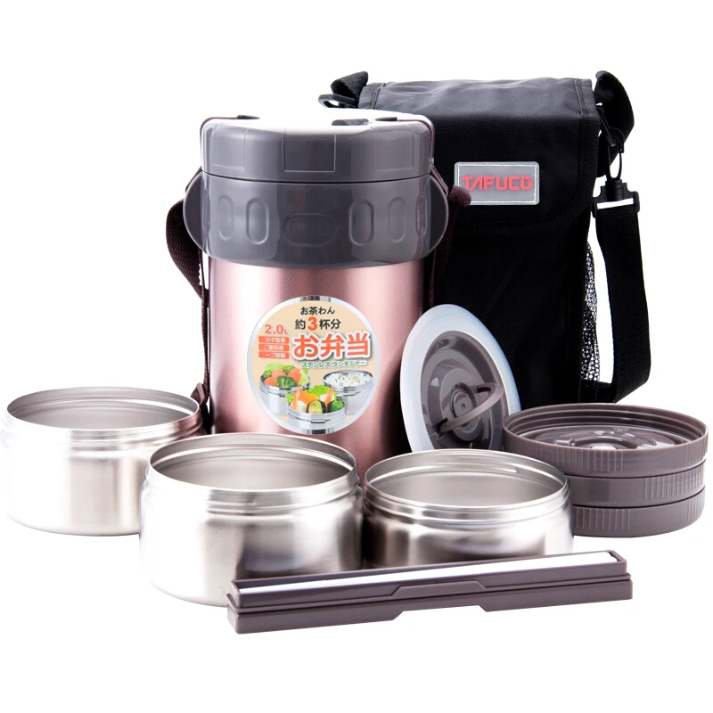 Japan TAFUCO 2000ML stainless steel container for soup Vacuum Flask
