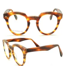 MONGOTEN круглая оправа унисекс Ретро полная оправа ацетат асферическая линза очки оправа матовая леопардовая очки Анти-усталость очки для чтения