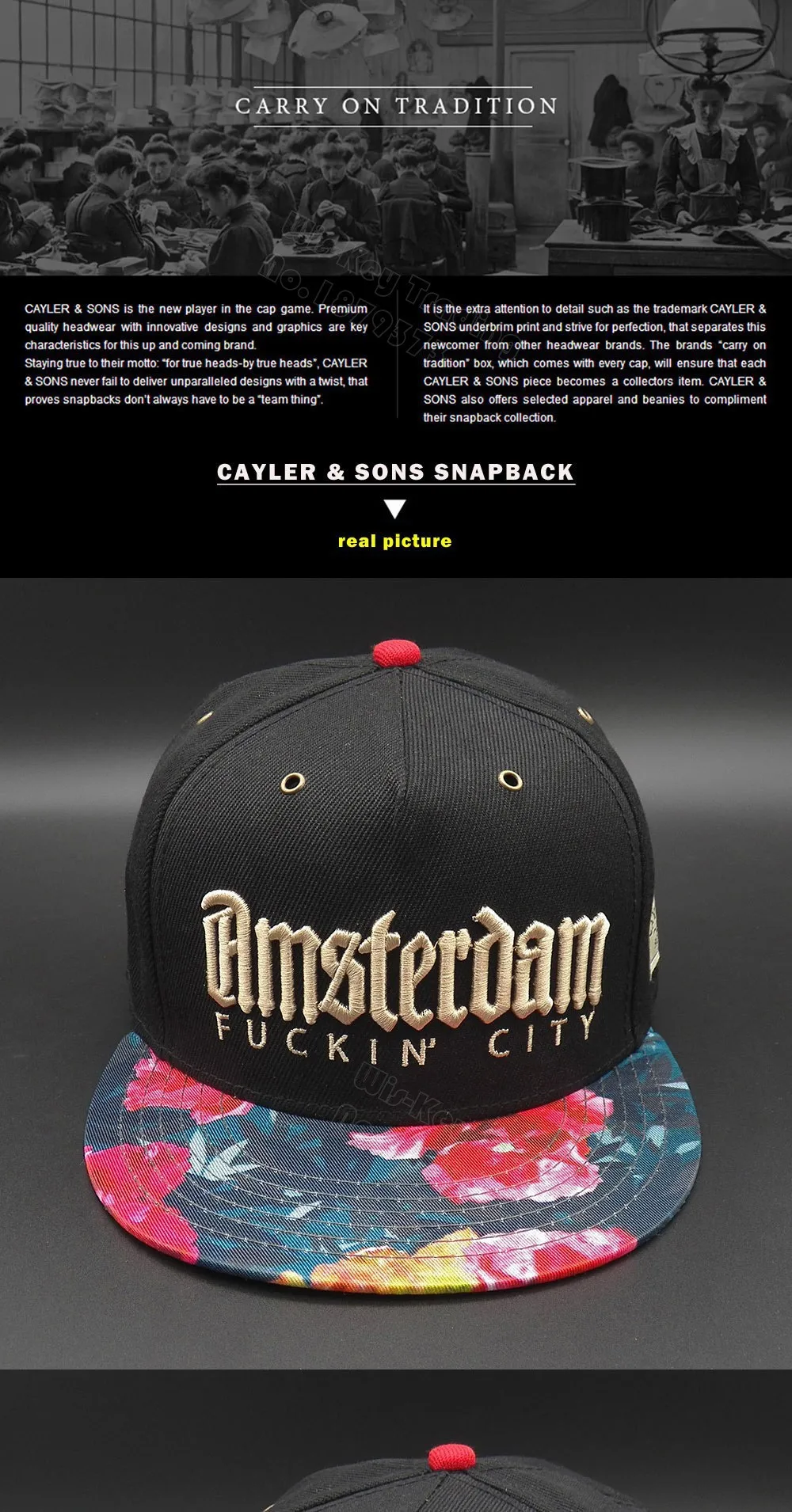 Brand Cayler Sons snapback hats 