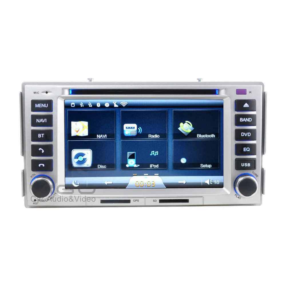 Auto Stereo GPS Navigation for Hyundai Santa Fe 2006 2012 Radio RDS DVD