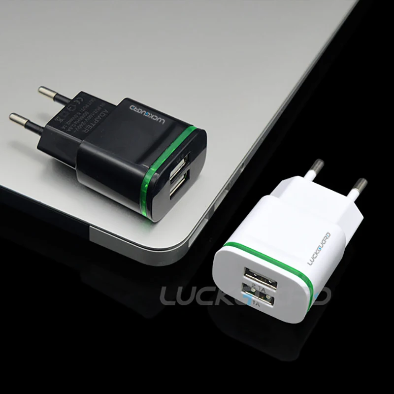 Зарядное устройство USB LuckGuard с европейской вилкой 5 В 4 а порта|phone adapter|plug 5vadaptive