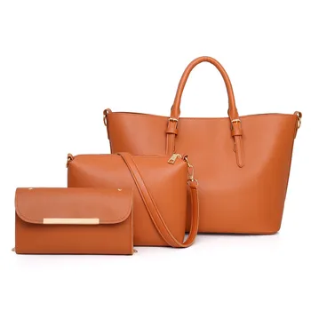 

3pcset bags Laides handbag shoulder wallet bag women Lady casual tote Big hand bags Vintage shoulder crossbody bag for lady