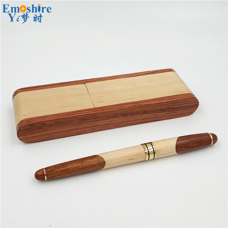 Emoshire Rosewood pen set red wood pen custom spot wholesale company meeting gift customization (16)