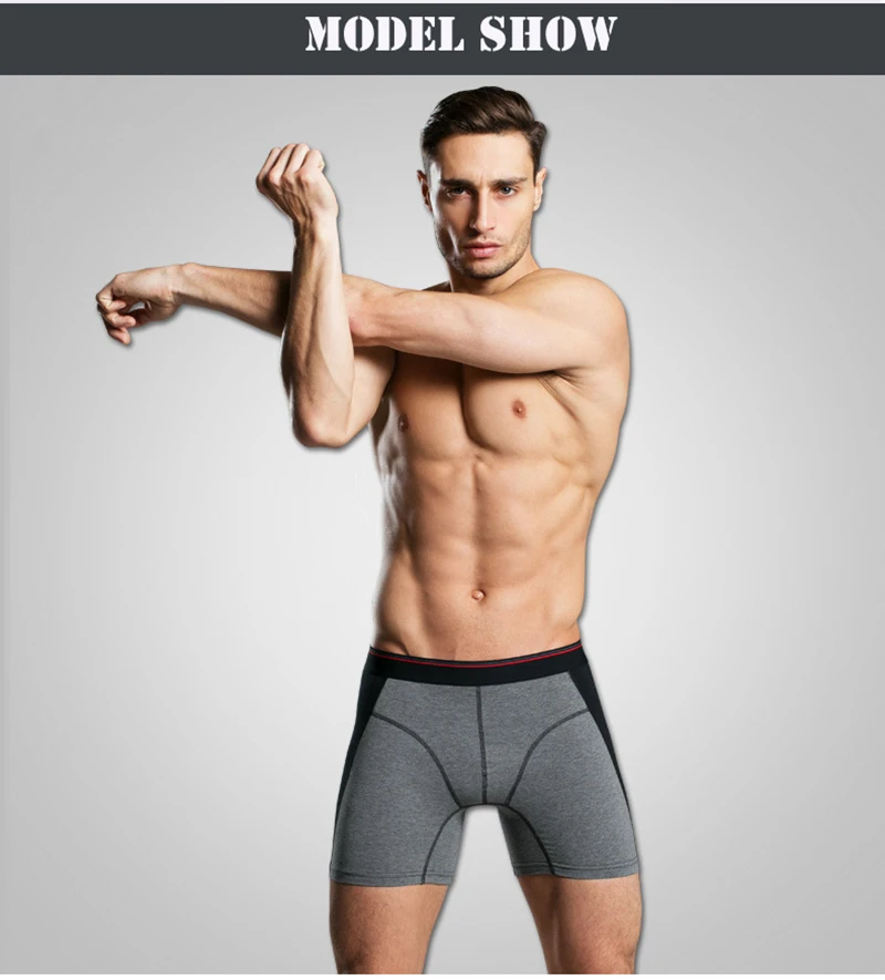 Men Trunks Winter Underwear Cotton Long Boxers For Men Male Panties Mens Sheer Boxers Klein Men Calzoncillos Hombre Cueca Boxers07