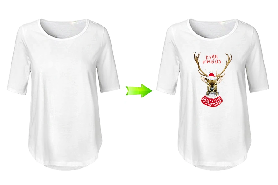 Рождественские нашивки зимние наклейки с оленями А-уровень моющиеся значки Diy аксессуары теплопередача для футболок платья свитера