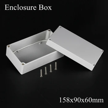 

(1 piece/lot) 158*90*60mm Grey ABS Plastic IP65 Waterproof Enclosure PVC Junction Box Electronic Project Instrument Case