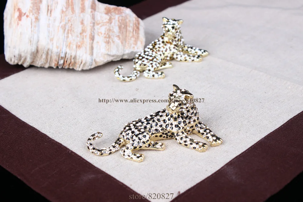 leopard shape trinket box leopard metal crafts small jewerly hold box crystals leopard jeweled pewter trinket wildlife gifts