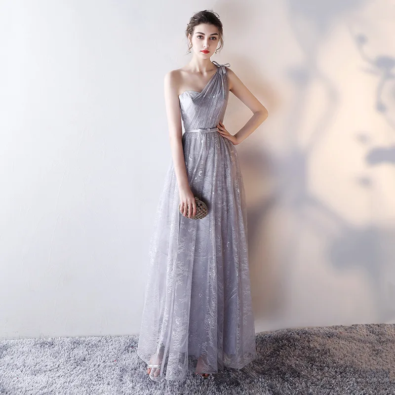 

Elegant Dresses Women Sexy One-Shoulder Sleeveless Bow Bandage Party Birthday Dress Vintage Long vestidos robe jurken sukienki