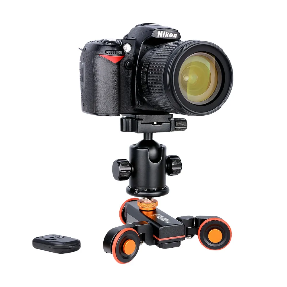 Yelangu L4 DSLR Motorized Electric Autodolly Remote Control Video Rail Track Slider For Phone DSLR Camera Smartphone Gopro