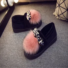 

Autumn and winter bag with home warm month peas cotton shoes indoor and outdoor anti-skid thick-soled wool