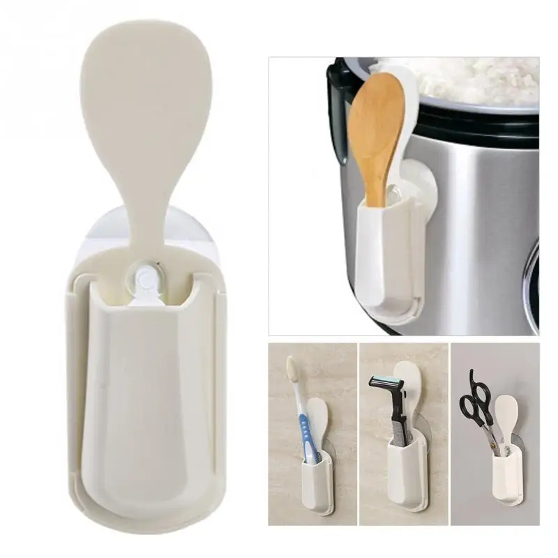 

Useful Portable Rice Cooker Spoon Pot Lid Shelf Parts Cooking Storage Rack Sucked Type Shaver Holder Tool