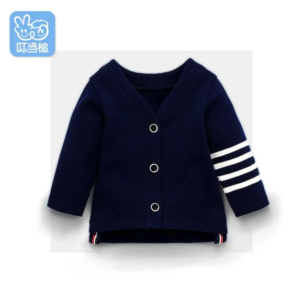 Dinstry/детский демисезонный кардиган в английском стиле; Верхняя одежда для мальчиков и девочек - Цвет: navy blue