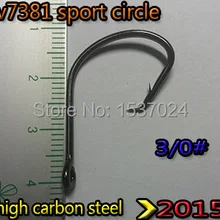 Горячие крючки спортивный круглый крючок Размер 3/0# высокоуглеродистой стали 100 шт./партия