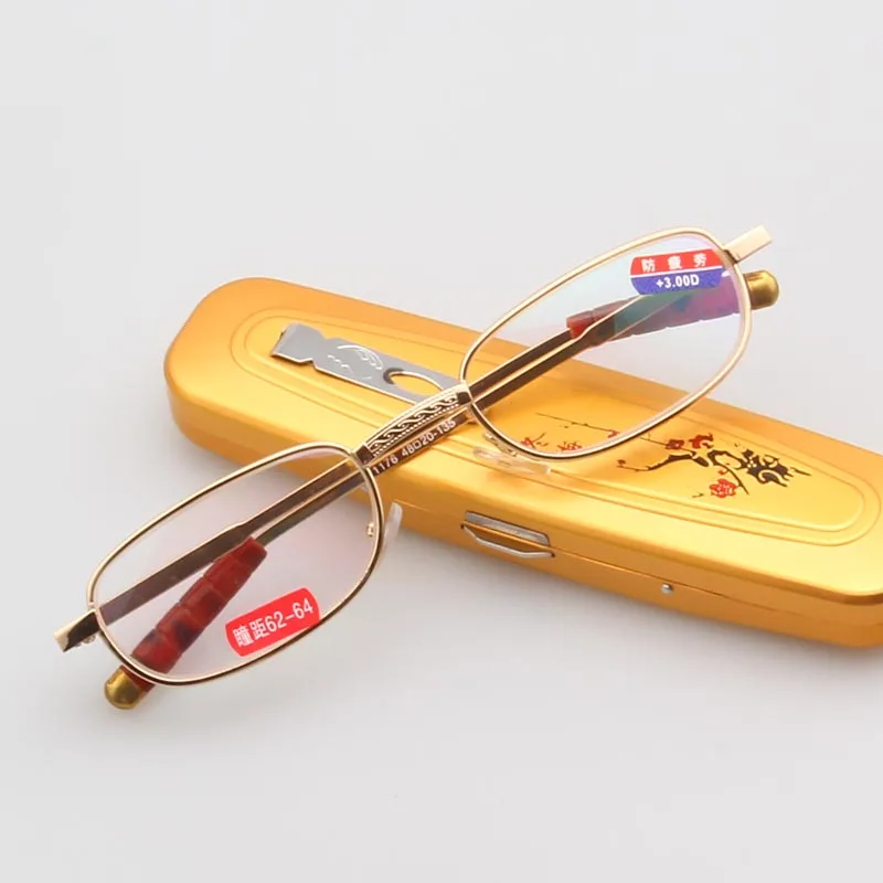 Portable Reading Eyeglasses Pen Type Presbyopic Eyeglasses Unisex Clear