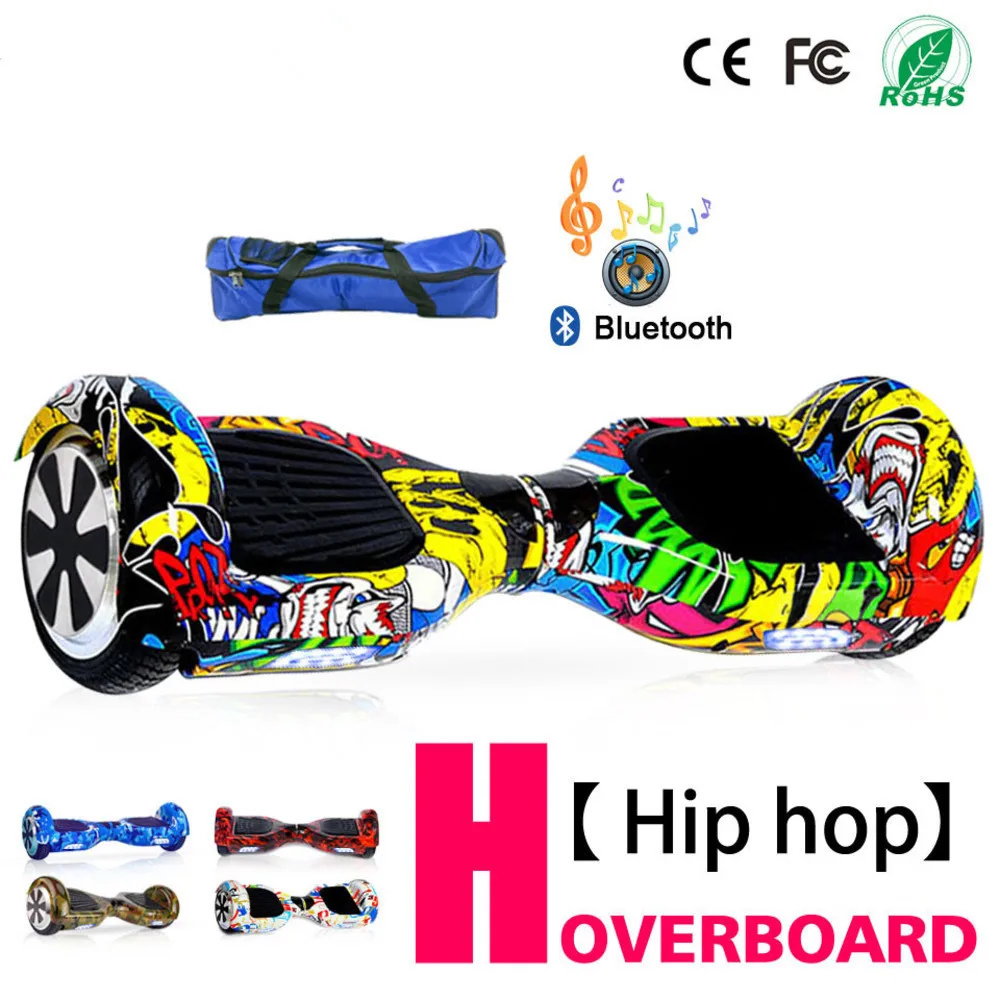 

6.5 Inch Hoverboard Self Balancing Electric Scooter Electric Skateboard Smart Balance Board With Bluetooth Tas Remote Control