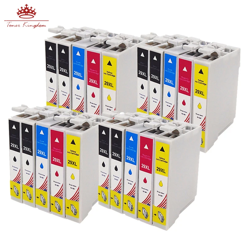 TONER KINGDOM 20 T2991-T2994 Replacements for Epson 29XL Ink Cartridge Expression Home XP-235 XP-332 XP-435 XP-247 XP-442 XP-342 |