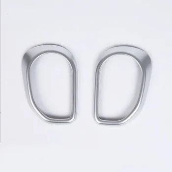 

For Hyundai ix35 2018 2PCS ABS Chrome Matte Silver Car Air Conditioning Switch Cover Trim Car Styling Accessories