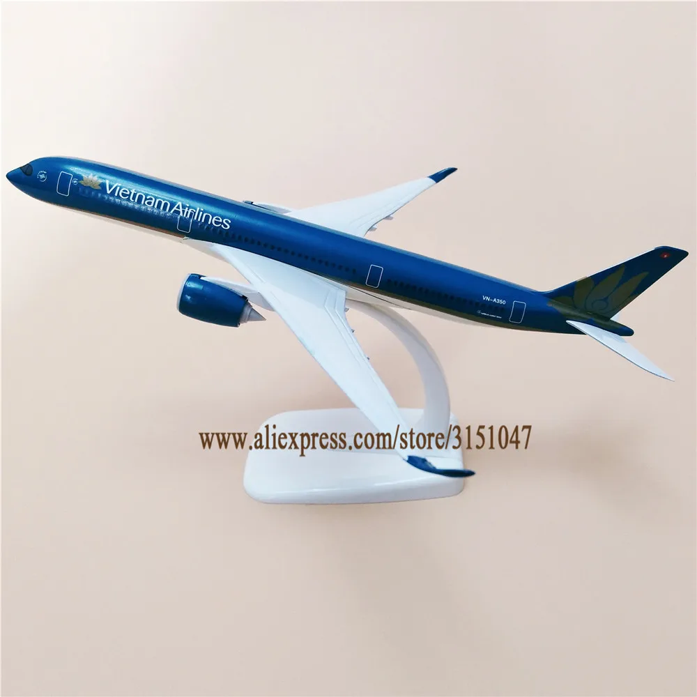 Новинка 20 см металлическая модель самолета Air Vietnam Airbus 350 A350 Airways W подставка