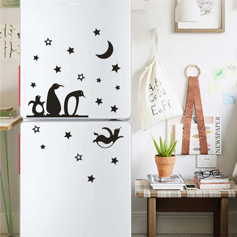 Hot Sale Self-adhesive Cartoon Penguin Stickers 1pcs Mobile Creative Wall Affixed With Decorative Wall Window Decoration  (2)