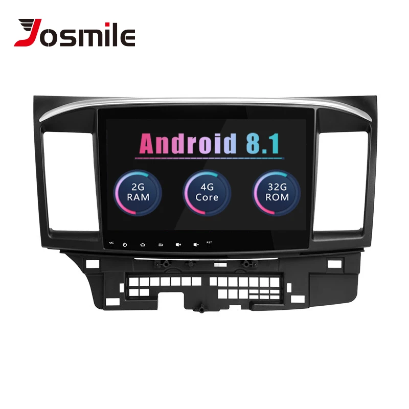 

Josmile Car Multimedia Player 2 Din Android 8.1 For Mitsubishi Lancer X 9 102008-201510.1 inch 4G AutoRadio GPS Navigation Audio