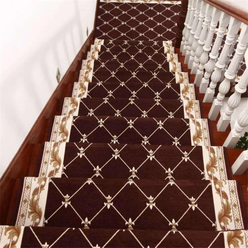 beibehang new European Stair Step Pad Free Plastic Self-adhesive Stair Carpet Household Mat Customized Corner Slip Full Padding