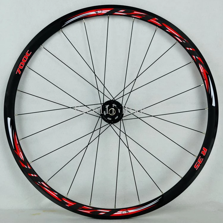 Cheap 700CC Wheels disc brake road wheels road bicycle road bike V/C brake 30MM alloy rim 29inch Cross-country road bike. light wheel 7