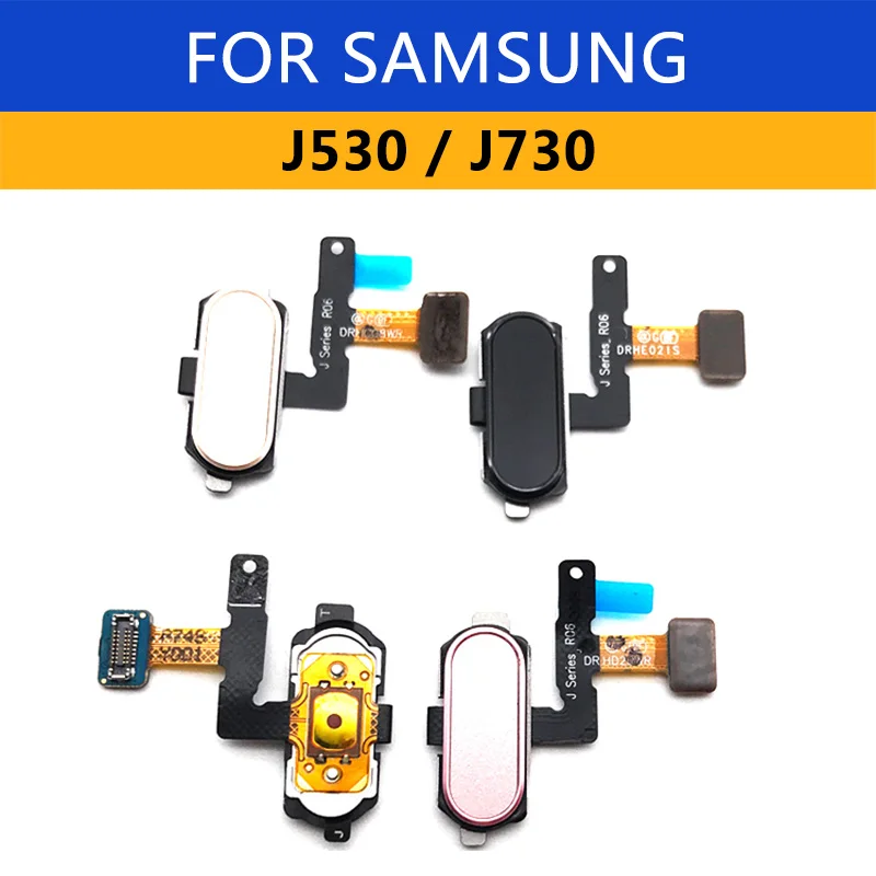 Для samsung Galaxy J530F J730F Кнопка меню домой гибкий кабель J730 J530 J5 J7 сенсорный ID датчик отпечатков пальцев гибкий кабель