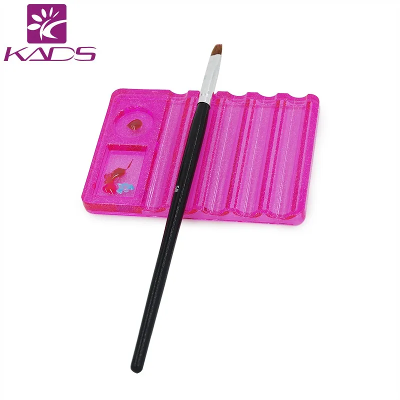 Kads 1 шт. пластиковые искусство ногтей ручка держатель кисть очиститель ногтей аксессуары салон инструменты ногтей дисплей