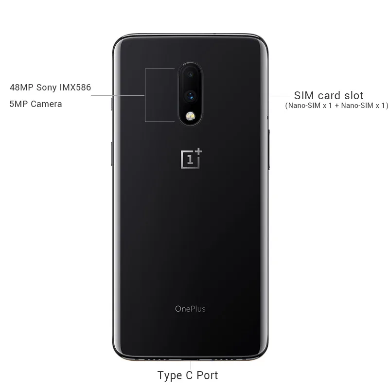 Смартфон Oneplus 7 с глобальной прошивкой, 8 ГБ, 256 ГБ, AMOLED, Snapdragon 855, 6,41 дюйма, 20 Вт, быстрая зарядка, 48мп, UFS 3,0, NFC, 3700 мА/ч, мобильный телефон