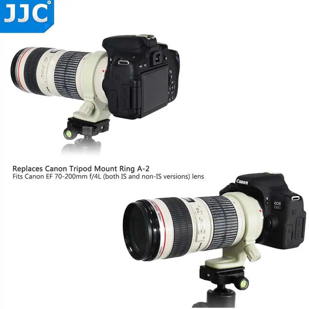 JJC крепление штатива кольцо воротник A II W адаптер объектива камеры для Canon 70-200 мм f/4L IS USM Флокированный SSW заменяет A-2