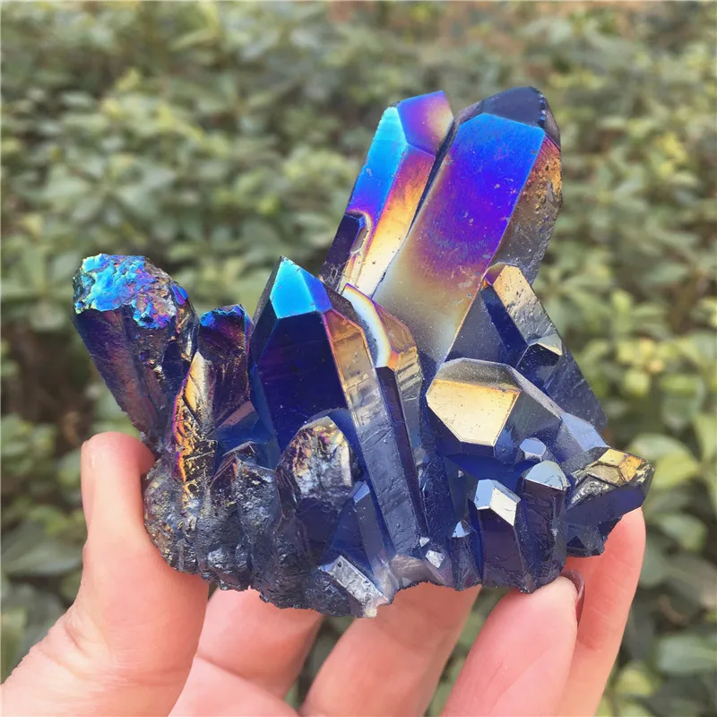 PRETTY Aura кварцевый кристалл висмута титана кремния скопления образцов|specimen| |