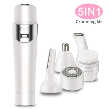 

ABS USB Rechargeable Facial Hair Removal Body Hair Trimmer Hair Remover Painless Nose Hair Eyebrow Beard Trimmer Body Shaver