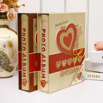 

New retro 4D Large Inch 200 Pages Photo Album Baby Scrapbook Paper Baby Scrapbook Albums Wedding Love Photo Scrapbooking Album