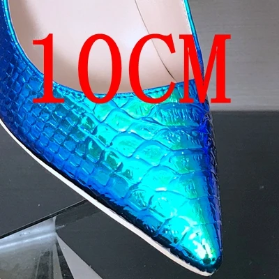 lanshe 10CM 8/10/12 см шпильки Для женщин летние Обувь на высоких каблуках под платье Свадебные туфли-лодочки на платформе острый носок туфли-лодочки женские сандалии обуви - Цвет: lanshe 10CM