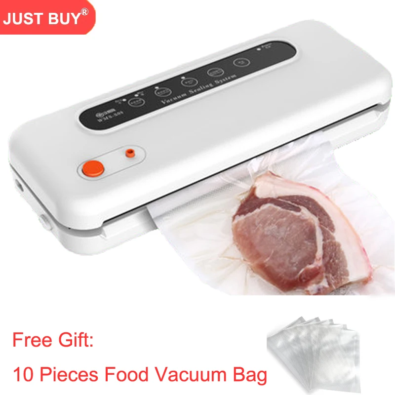 

Automatic Vacuum Sealer Packer Vacuum Air Sealing Packing Machine For Food Preservation Dry, Wet, Soft Food with Free 10pcs Bags