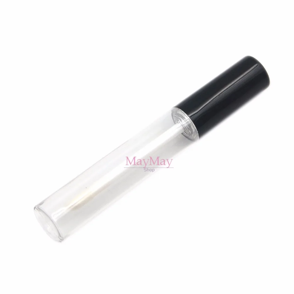 10pcs 10ml Black Color Lip Balm Bottle Empty Lipstick tube Clear