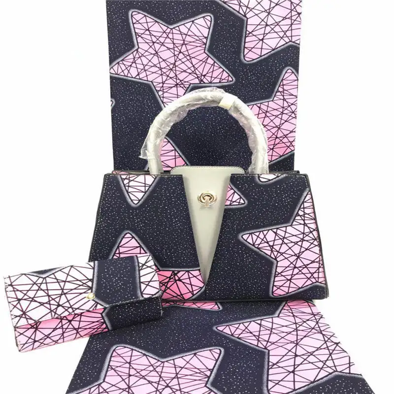 

2019 fashion designer african wax bag African Print and Purse/african hollandais wax with bags/african fabrics ! P60320