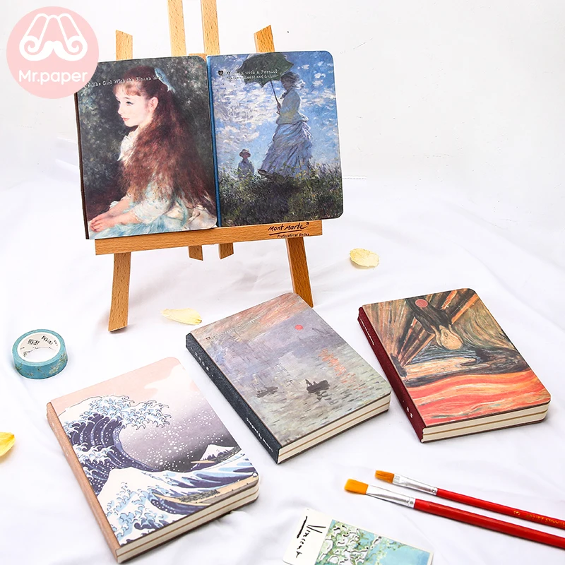 

Mr Paper 18 Designs Master Famous Paintings Artsy Pocket Planner The Starry Night Sunflowers Mona Lisa Creative Pocket Notebook